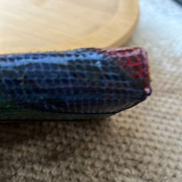 TORY BURCH multi colored Snakeskin Wallet - Picture 5 of 9
